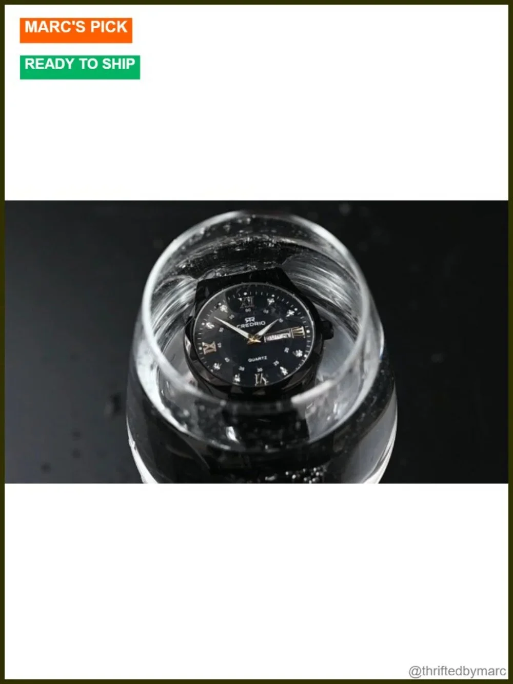 Stainless Steel Waterproof Diamond Dress Analog Quartz Luminous Date Wrist Watch